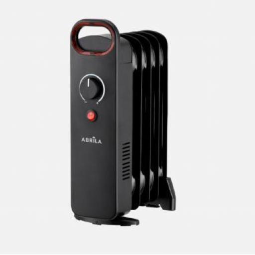 Radiador Aceite Lapacho 500w Negro Termost.reg 5 Elementos Proteccion Seg.asa 38x24x14cm