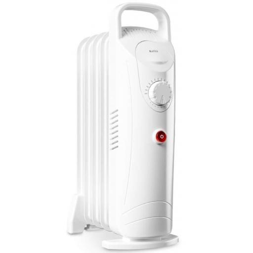 Radiador Aceite Compacto Artica ARAM500 - 500 W, Termostato, Luz indicadora