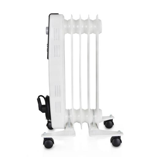 Radiador de aceite - ORBEGOZO 1000 W, 2 niveles de calor, 5 elementos, Blanco [2]