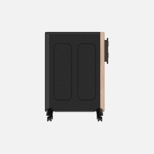 Radiador De Mica Badin 1500w Negro/madera 2pot Antivuelco 3elem.Termostato Reg.asa Y Ruedas 63x44x27cm [2]