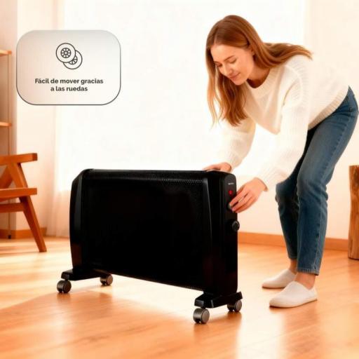 Radiador Mica Artica ACRMI2000 - 2000W, 2 niveles, Termostato, Protección sobrecalentamiento [3]