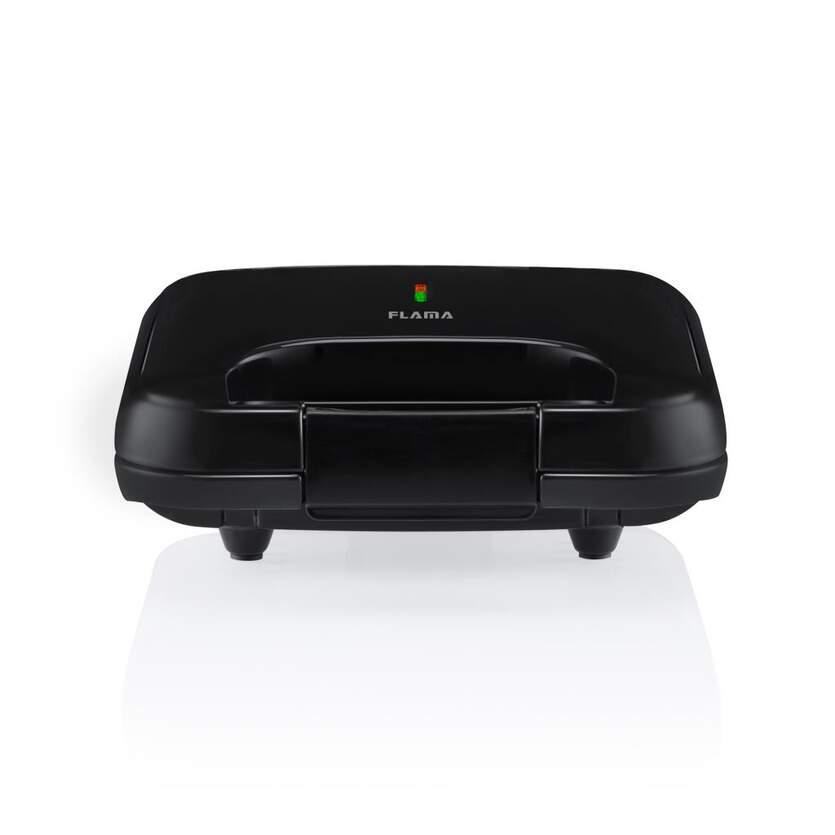 Sandwichera Flama 4930FL - 800 W, 2 Sándwiches, Negra