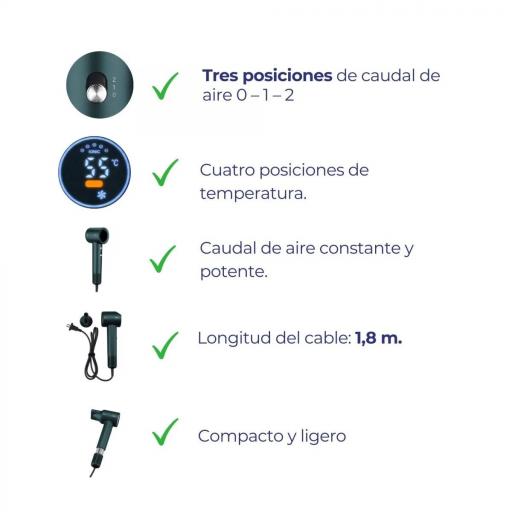 Secador Iónico Motor Brushless jata BLDC 1600W DIGITAL [1]