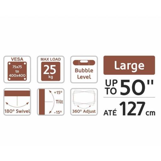 Soporte TV LARGE TRIPLE & SWIVEL 23"- 50" [2]