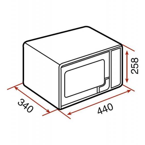 Microondas TEKA 20L  Inox 700w, Grill cuarzo 1000w, Display [1]