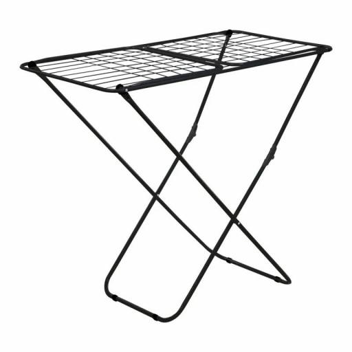 JATA HOGAR HTEN2370 - Tendedero Plegable con Alas 20 m, Acero Pintado, Tendedero Interior y Exterior, Compacto y Resistente, Alas para Sábanas y Toallas [3]