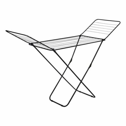 JATA HOGAR HTEN2370 - Tendedero Plegable con Alas 20 m, Acero Pintado, Tendedero Interior y Exterior, Compacto y Resistente, Alas para Sábanas y Toallas [2]