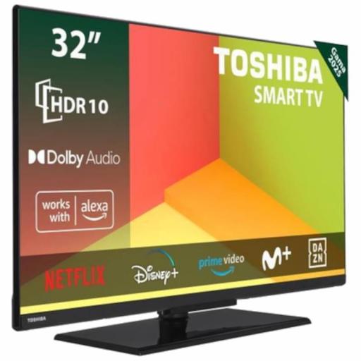 TV Toshiba 32" HD DLED Smart TV Negro - Televisor [1]