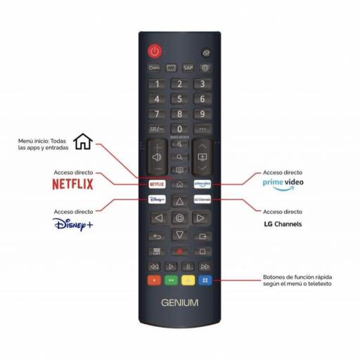 TV Genium 43" GTV43UHD - 4K UHD, WebOs, Smart TV, HDR 10, Dolby Digital +, ThinQ/AirPlay [1]