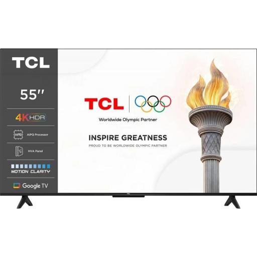 TV TCL 55" 4K UHD Smart Google HDR10