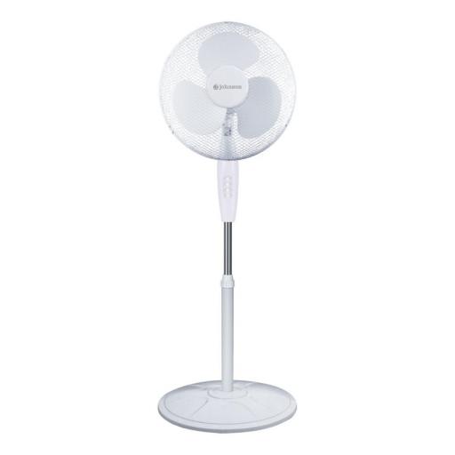 VENTILADOR DE PIE johnson 16" 50W 3 VELOCIDADES BASE CIRCULAR OSCILACIÓN [0]