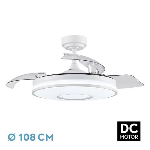 VENTILADOR DC DANI 72W 7200LM BLANCO 3ASPAS 6VELOCIDADES 108D 3000-4000-6000K REMOTO+MEMORIA+TEMPORIZADOR 24 [1]