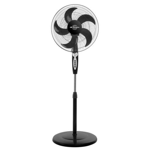 Ventilador de Pie  orbegozo 40 cm. 5 aspas, 60w, NEGRO, c/mando [1]