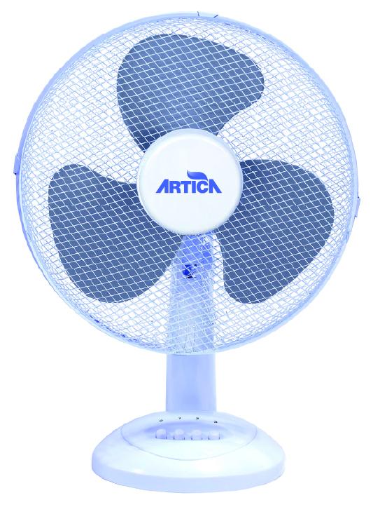Ventilador de Sobremesa Artica - 30 cm, 35 W, 3 Velocidades, Blanco
