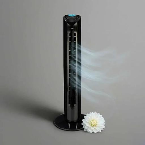 Ventilador Torre Jata JVVT3042 - 82 cm, 45 W, Temporizador, Mando a distancia, Negro [1]