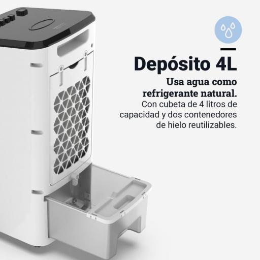 Climatizador Evaporativo Universal Blue Yucatan 6004 - 80W, Depósito 4L, 270m3/h, 2 Modos [3]