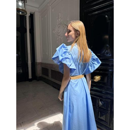 VESTIDO CAMISERO VOLANTE AZUL [1]