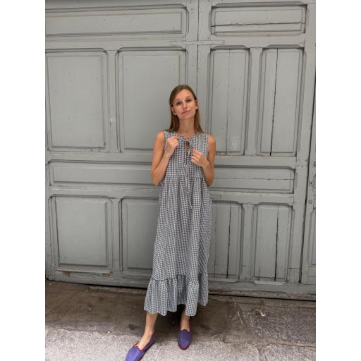 VESTIDO VICHY NEGRO TIRANTES [0]