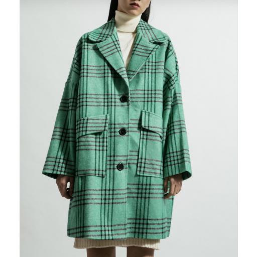 CHAQUETÓN LIGERO CUADROS VERDE  [0]