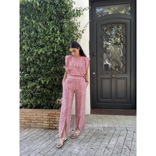 PANTALÓN ROMBO ROSA-NARANJA [1]