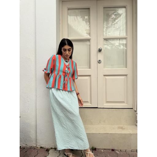 BLUSA LAZO CAPRI CORAL