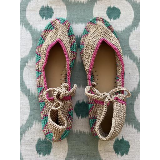 BAILARINA BEIGE-TURQUESA-ROSA [0]