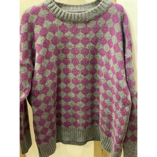 JERSEY 2 COLORES GRIS- BUGANVILLA [0]
