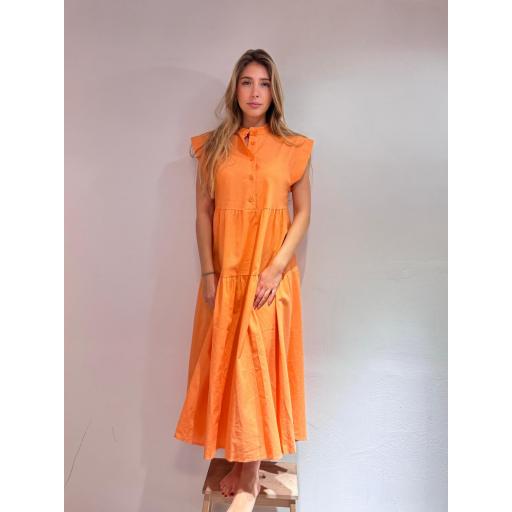 VESTIDO LINO NARANJA [0]