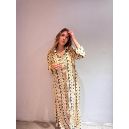 VESTIDO CAMISERO GEOMETICO [0]