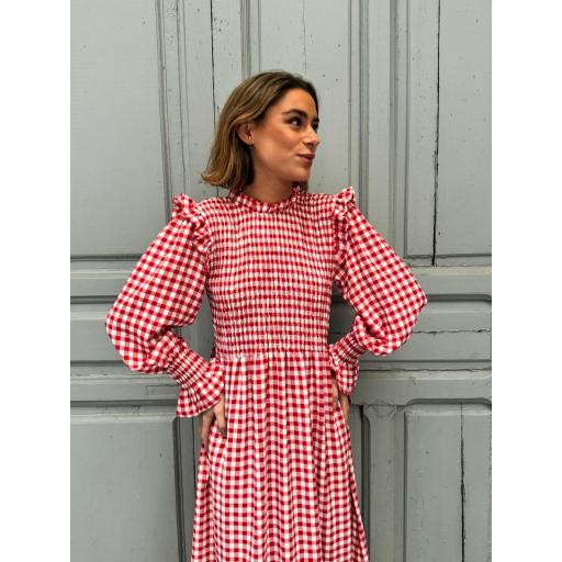 VESTIDO VICHY ROJO [0]