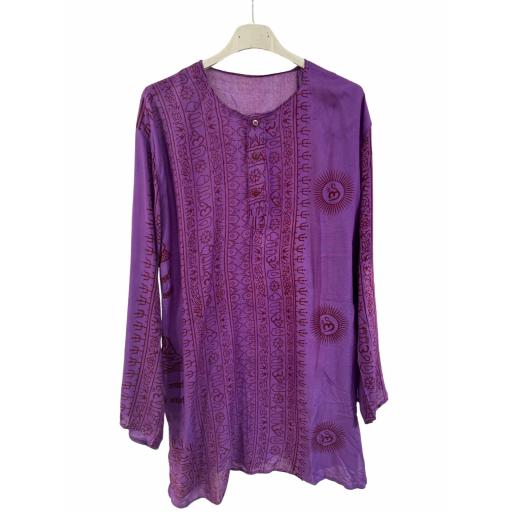 KURTA CORTO MORADO