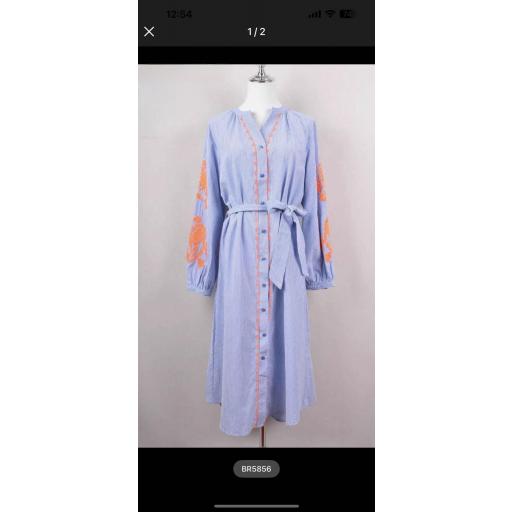 VESTIDO CAMISERO BORDADO [0]
