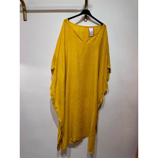 Kaftan lino amarillo  [0]