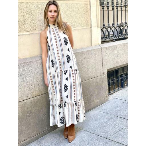 Vestido GRIEGO tirantes azul  [0]