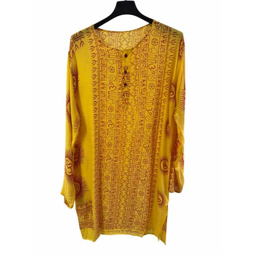 KURTA CORTÓ AMARILLO