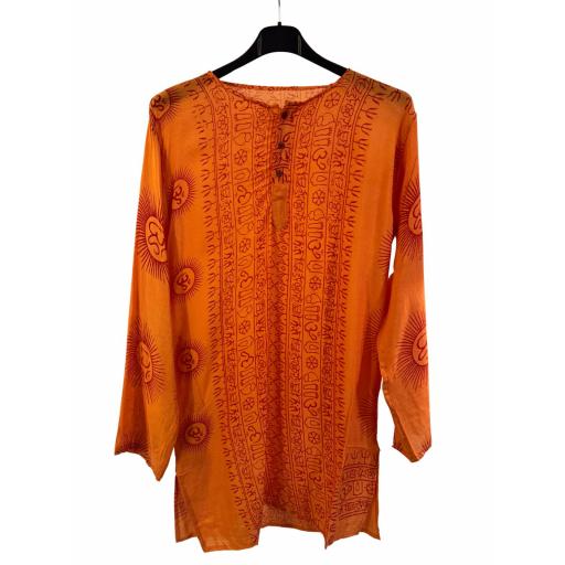 KURTA CORTO NARANJA