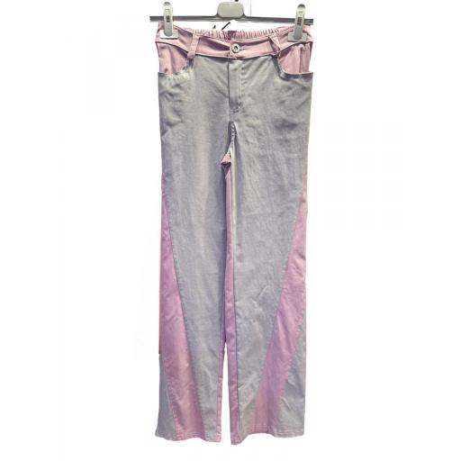 PANTALÓN ZIGZAG MALVA GRIS