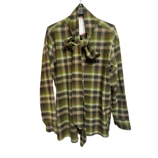 CAMISA LAZO CUADRO VERDE