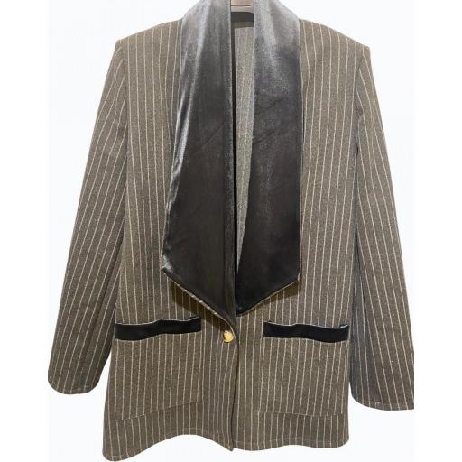 BLAZER SOLAPA GRIS