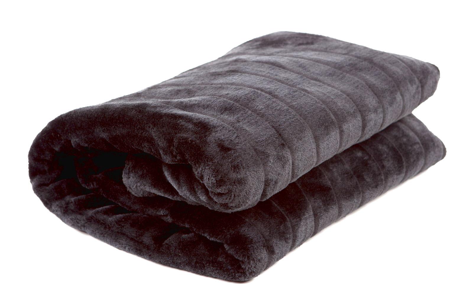 Microfibra manta de inflexión bisón sofá manta suave manta schokobraun 150x200cm 