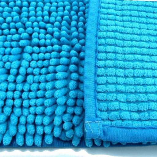 Alfombra de baño antideslizante alta absorción. Azul [1]