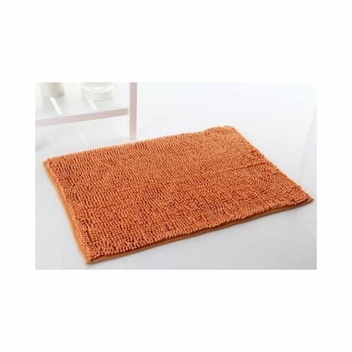 Alfombra de baño antideslizante alta absorción. Naranja [2]