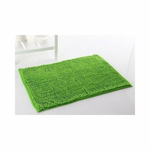 Alfombra de baño antideslizante alta absorción. Verde pistacho [2]