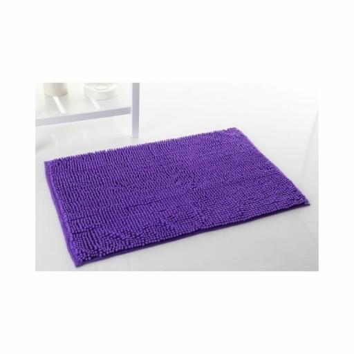 Alfombra de baño antideslizante alta absorción. Violeta