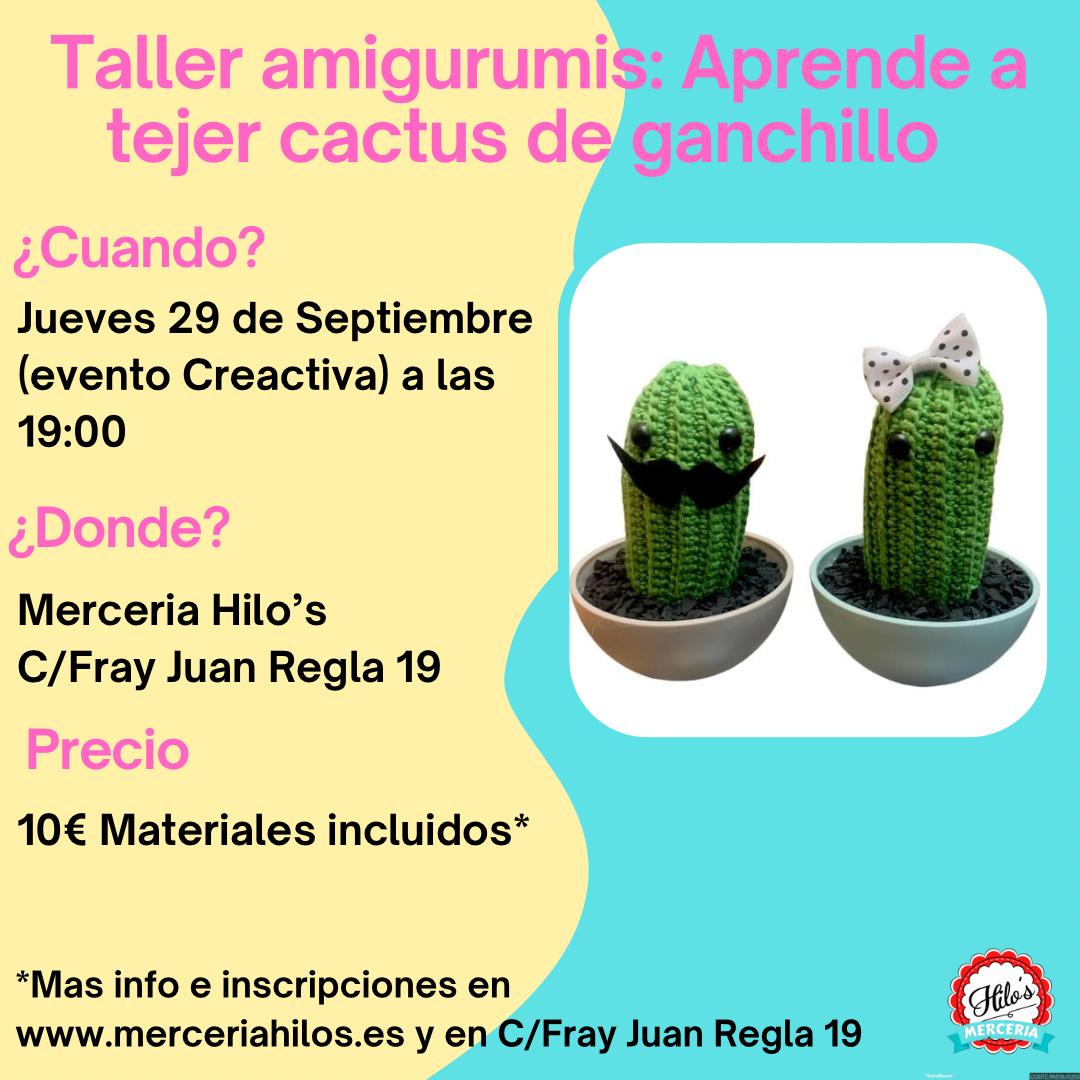 Taller de Amigurumis: Aprende a Tejer un cactus de ganchillo
