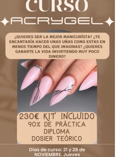 PAGO FINAL CURSO ACRYGEL + KIT INCLUIDO