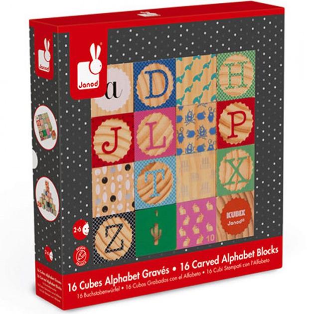 Cubos grabados alfabeto