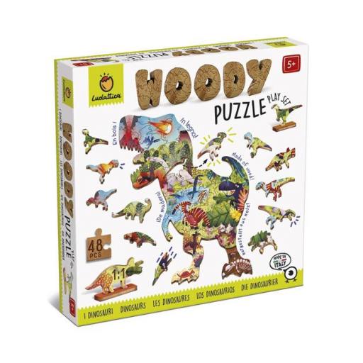 Woody puzzle. Los dinosaurios