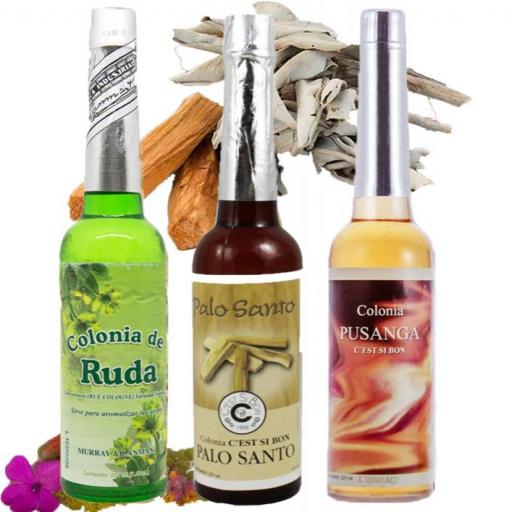 PACK AGUA DE PALO SANTO + COLONIA DE PUSANG+ AGUA DE RUDA 221ML