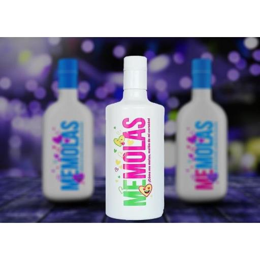 MEMOLAS Licor Chicle de Melón, sabor joven, refrescante y rompedor,17%, botella 70 cl [2]